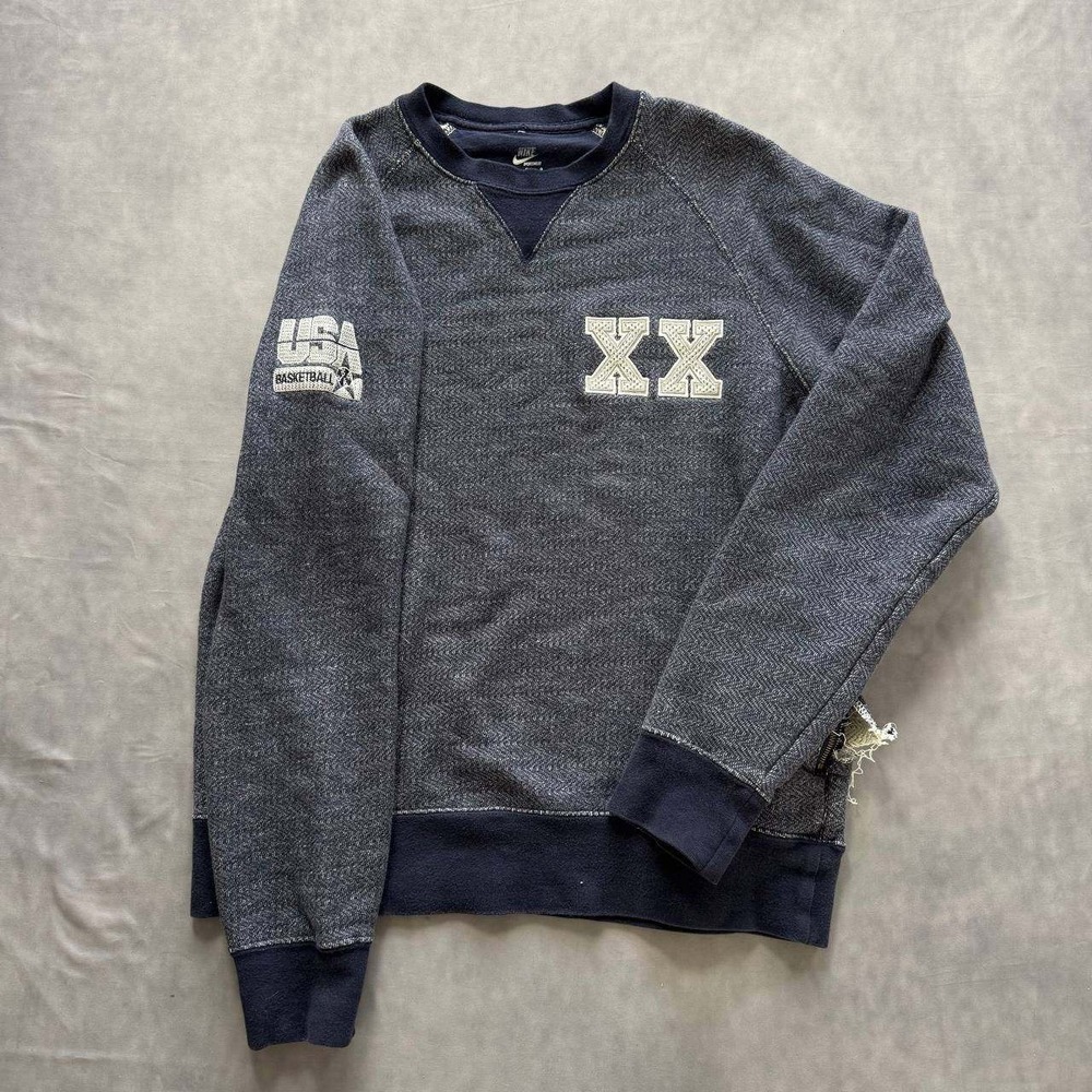 Nike USA Basketball‎ XX London 2012 Olympics Sweatshirt Mens Large Navy Blue L